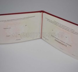 Диплом Кандидата Наук 2023г в Калуге