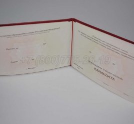 Диплом Кандидата Наук 2022г в Калуге